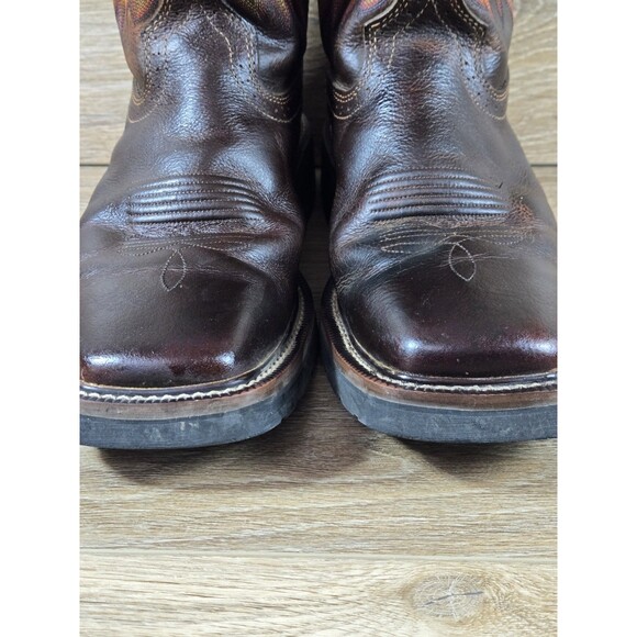 Justin Original Workboots Wide Square Toe Brown Men’s 9 1/2 EE WK4681. Design main image 5